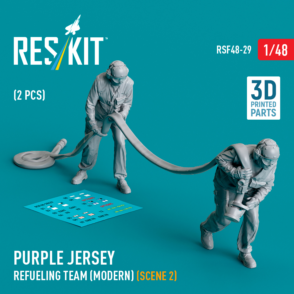 1:48 Purple jersey refuelling team (modern) (scene 2) (2 pcs)