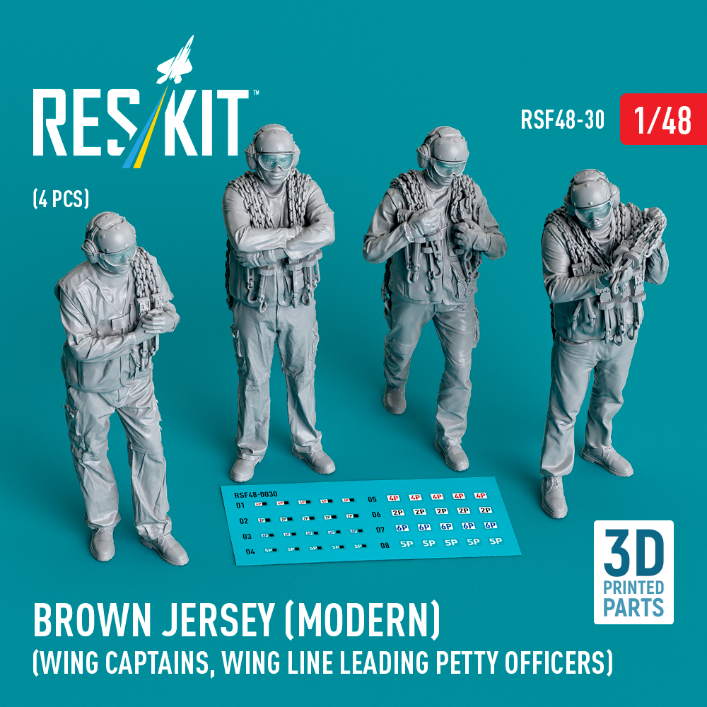 1:48 Brown jersey (modern) (Wing Captains, Wing Line Leading Petty Officers) (4 pcs)
