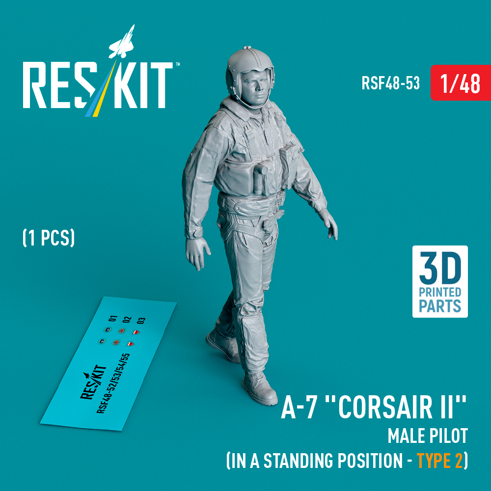 1:48 LTV A-7B/A-7D/A-7E Corsair II male pilot (in a standing position - type 2) (1 pcs)